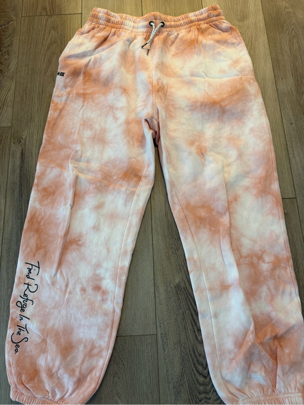 Salty Crew Tie-Dye Tee in Orange and White